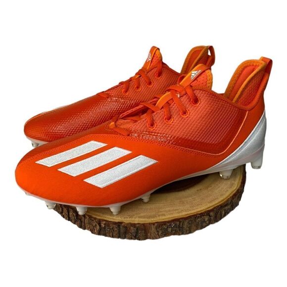 Adidas Adizero Scorch 2 SM Orange White Football Cleats Men's Size 13 GZ0405 New - Picture 1 of 6